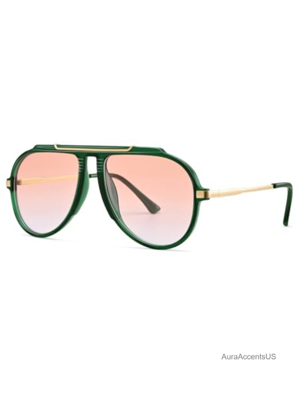 Oversized Retro Aviator Sunglasses UV400 Full-Frame Unisex